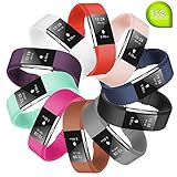 Baaletc Replacement Accessory Band/Interchangeable Wristband Bracelet Strap with Metal Watch Clasp for Fitbit Charge 2 Fitness Tracker