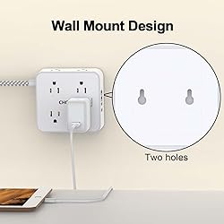 Surge Protector Power Strip - CHCORE 10 Ft Braided