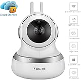 Paimeier Wireless Security Camera, Cloud Storage Live Steam Baby/Dog Monitor Night Vision HD Home Surveillance Cameras with Motion Sounds Detection Pan/Tilt