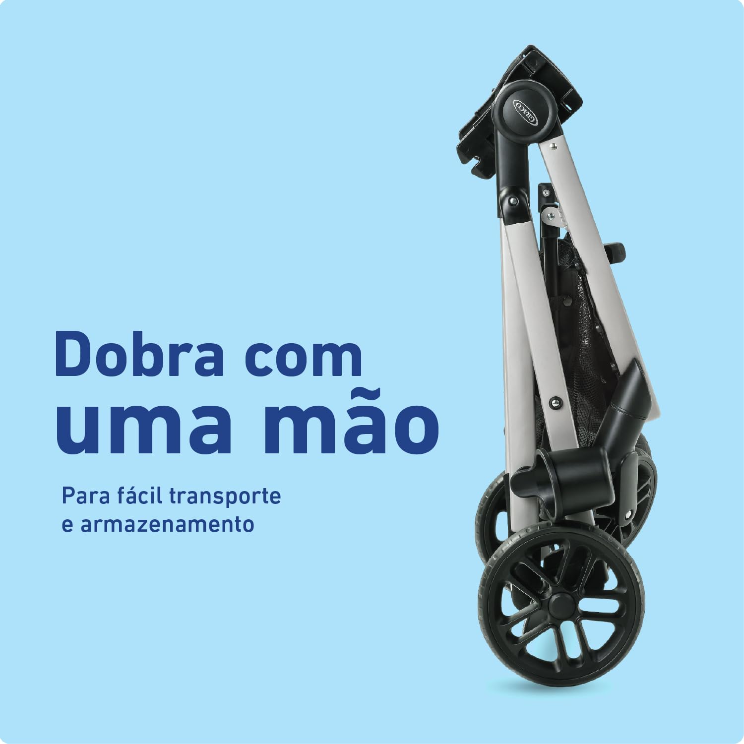 Graco Modes Pramette Stroller, 3-in-1 Baby Stroller, 3 Modes from Infant Car Seat Carrier, Infant Pramette, to Toddler Stroller, Reversible Seat, One Hand Fold, Extra Storage, Child Tray, Pierce