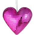 thumbnail image 2 of Heart Shaped Disco Ball – 4.7 Inch, Rainbow Mirror, Hanging Decor For Party, Wedding, Valentine’s, Retro 2 of 9
