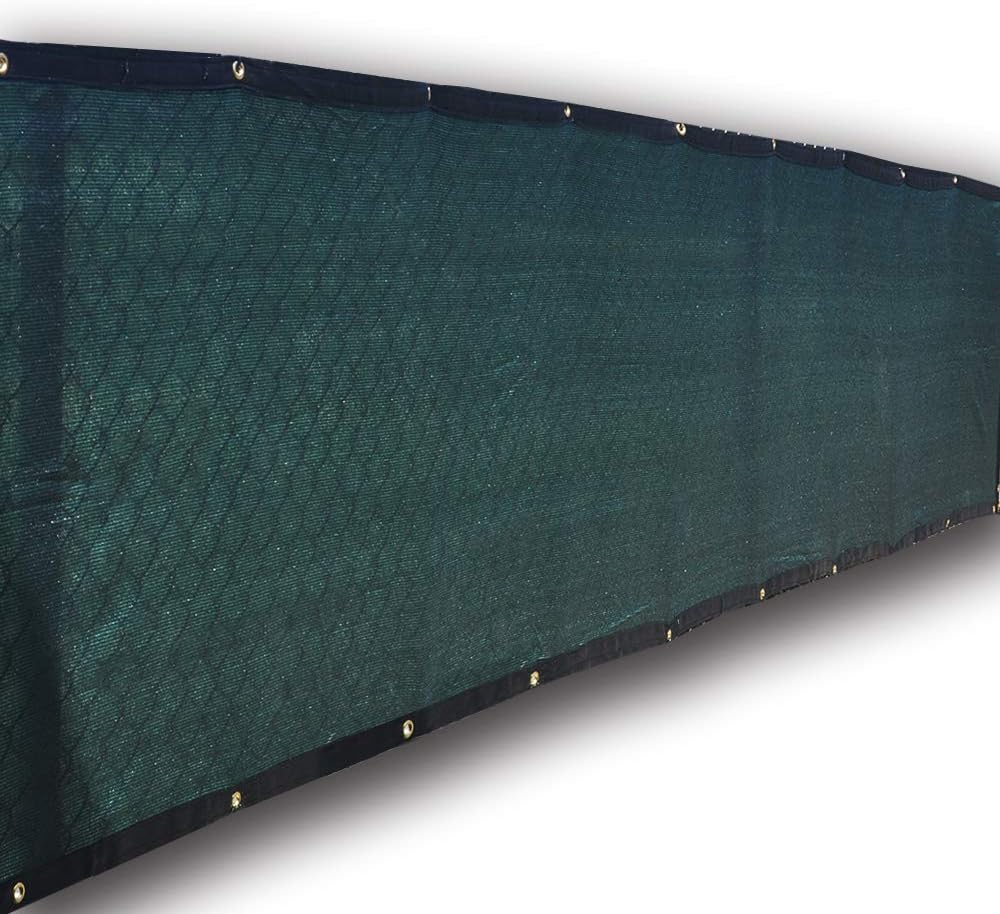 Alion Home © Privacy Screen for Backyard Deck, Patio, Balcony, Fence. Dark Green (1' x 26')