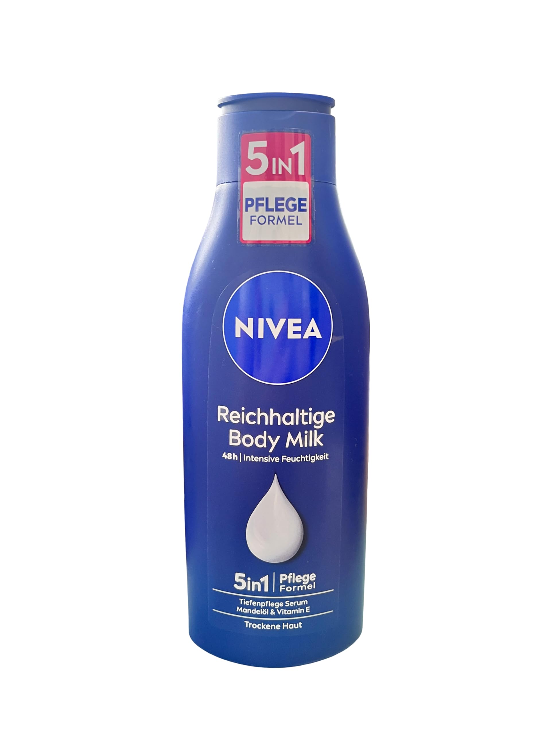 NIVEA Rich Nourishing Body Lotion, Pack of 2 (2 x 250ml), 48hr Replenishing Body Lotion, Intensive Moisturising Cream with Almond Oil, Creamy Hydrating Formula