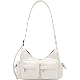 FashionPuzzle PU Leather Multiple Cargo Pockets Shoulder Bag