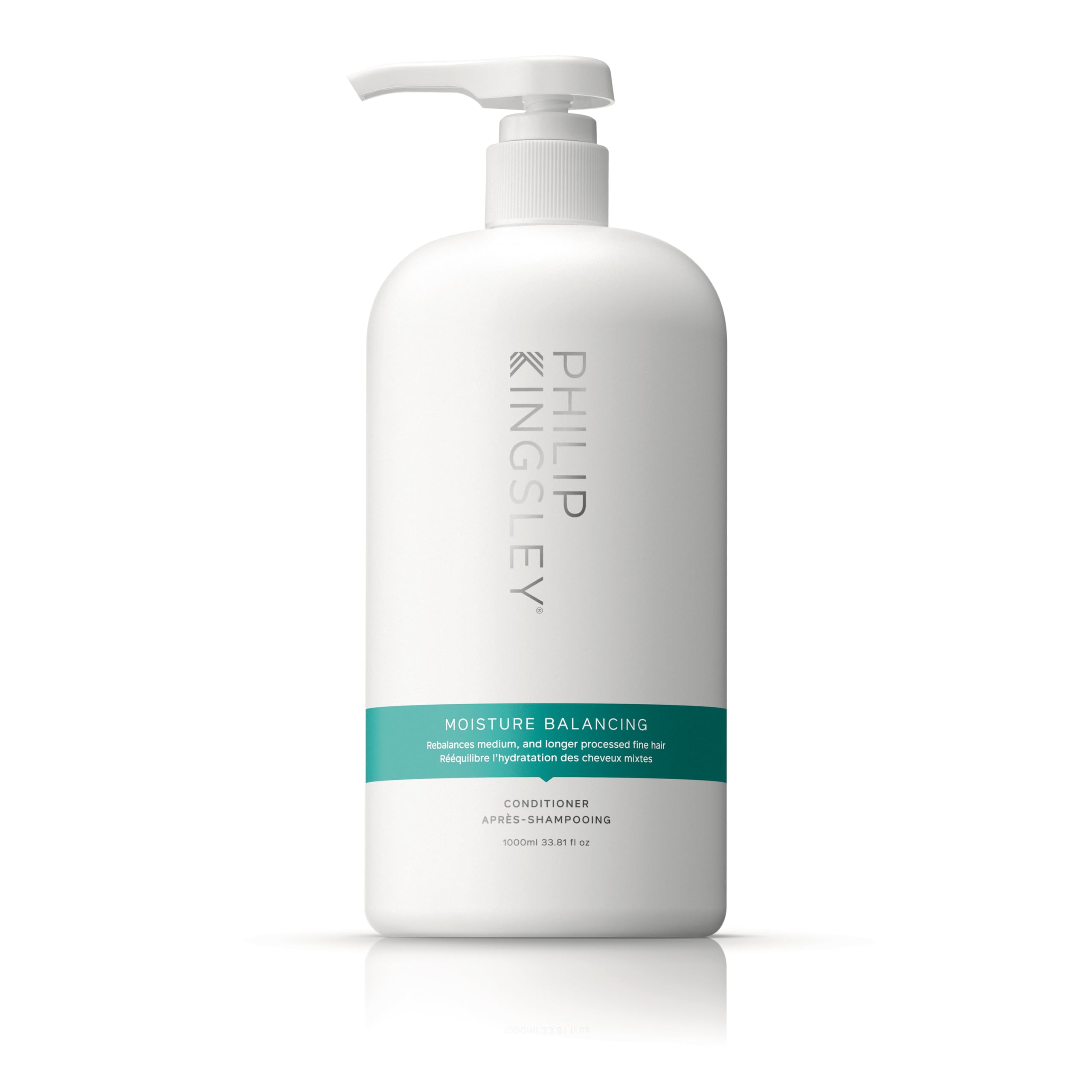 Philip Kingsley | Moisture Balancing Combination Conditioner | Restore Your Hair's Shine, Softness and Hydration | Nourishing Hydration and Moisturizing for Dry Hair | 1000ml