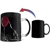 Morphing Mugs IT The Movie - Pennywise the Dancing Clown and Georgie - One 11 oz Color Changing Heat Sensitive Ceramic Mug – Image Revealed When HOT Liquid Is Added!