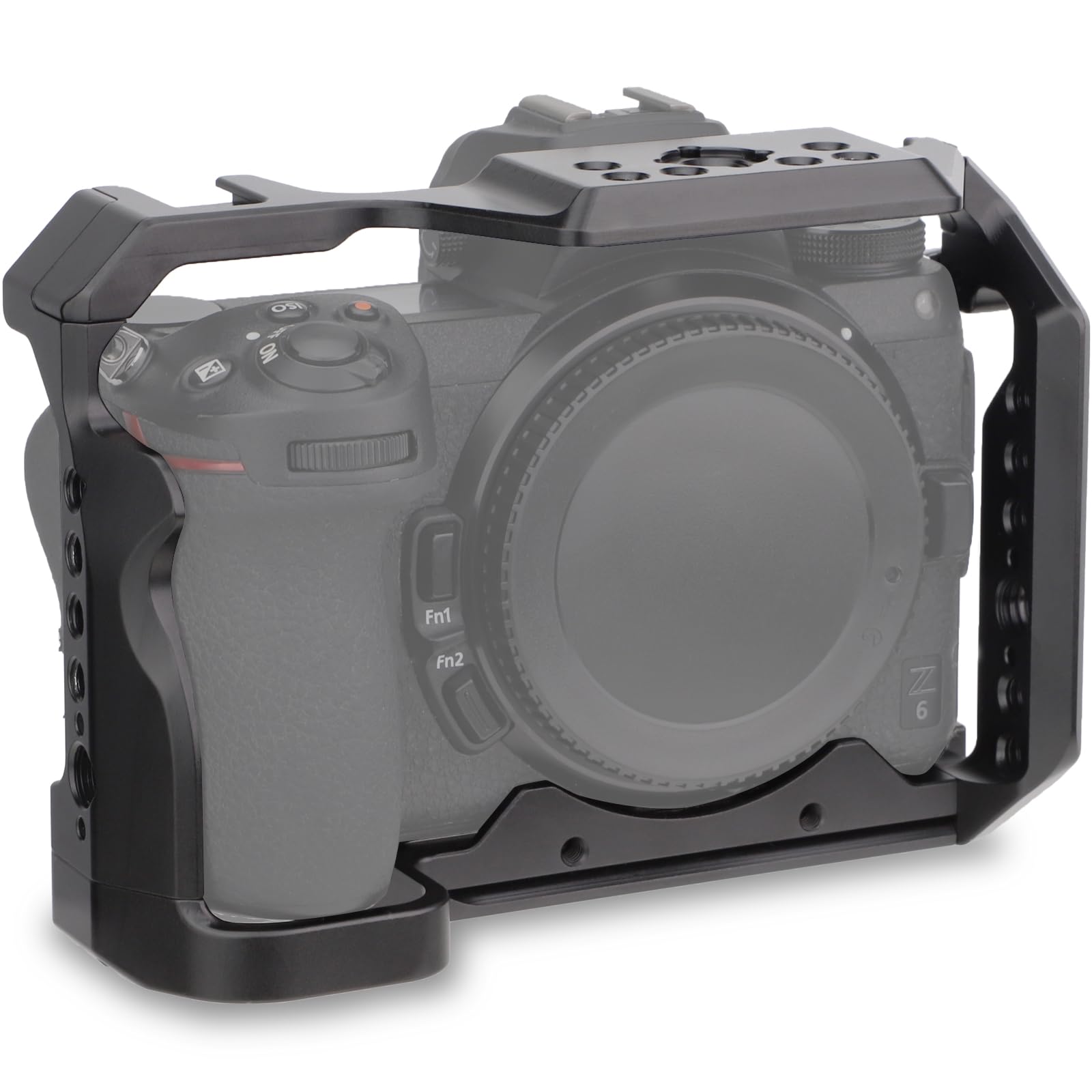 Leftfoto Camera Full Cage for Nikon Z6II Z6 Z7II Z7 Mirrorless,Extension Mount Microphone Fill Light Bracket Filming Accessories,with Cold Shoe