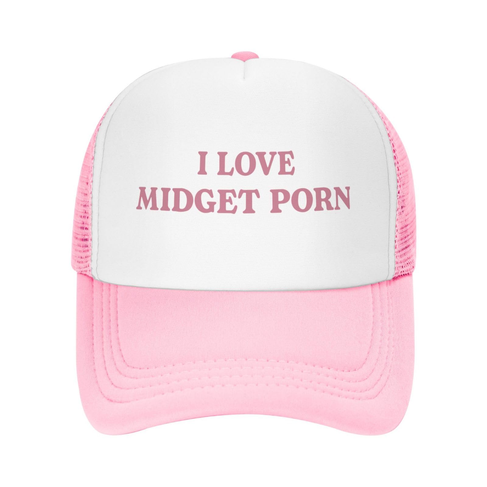 I Love Midget Porn Funny Trucker Hats for Women