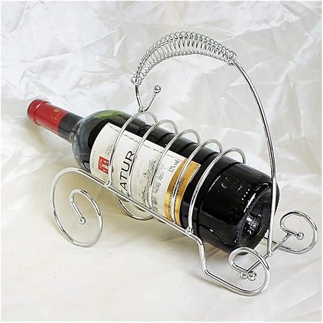 Amazon Sly ホーム用シルバーメタルテーブルスタンドワインボトルラックモダンデザイン赤ワインホルダーは ホテルのインテリア ウイスキーワイン ラックをバー ワインラック ホルダー オンライン通販