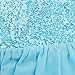 TiaoBug Girls Sequined Camisole Ballet Dance Tutu Dress Sweetheart Leotard Blue 4-5