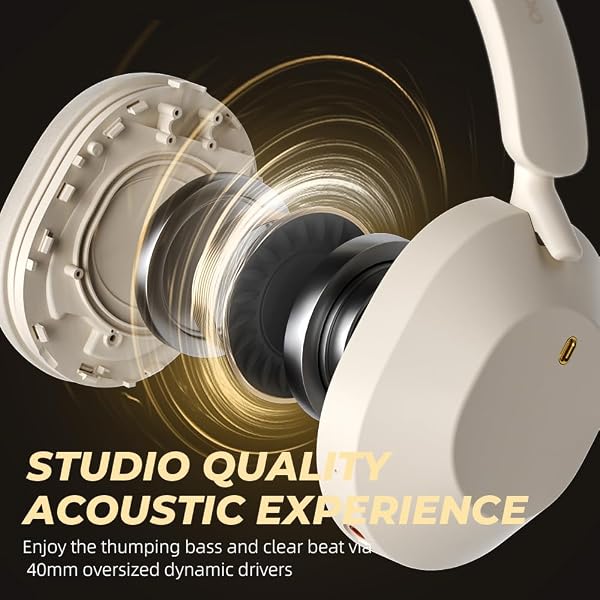 IKF-SOLO WIRELESS HEADPHONES BLUETOOTH 5.4 ACTIVE NOISE CANCELLING 140H PLAYBACK TIME 35MS LOW LATENCY SUPPORT WIRED WIRELESS HI-RES AUDIO FOR IOS/ANDROID/PC/PS5/SWITCH/XBOX (YUNYAN-WHITE)