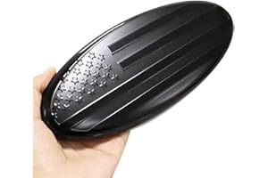 LYCARESUN 9 Inch Front Grille American Flag Emblem for Ford, Rear Tailgate Black Flag Emblem Badge Nameplate for Ford F150 F250 F350 (9", Black)