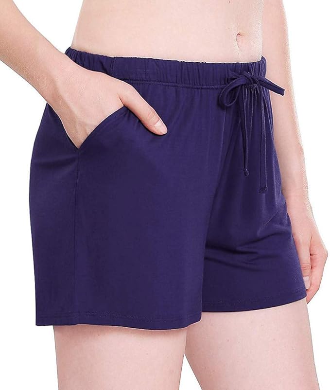 Damen Sport Shorts Kurz - Bequeme Trainingshose Mit Gummizug & Taschen