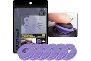TALONGAMES Joystick Rings, Aim Assist Target Motion Control Compatible with PS4, PS5, Xbox Series X/S, Xbox One, Xbox 360, Switch Pro and Scuf Controller (Purple - Medium - 6H)