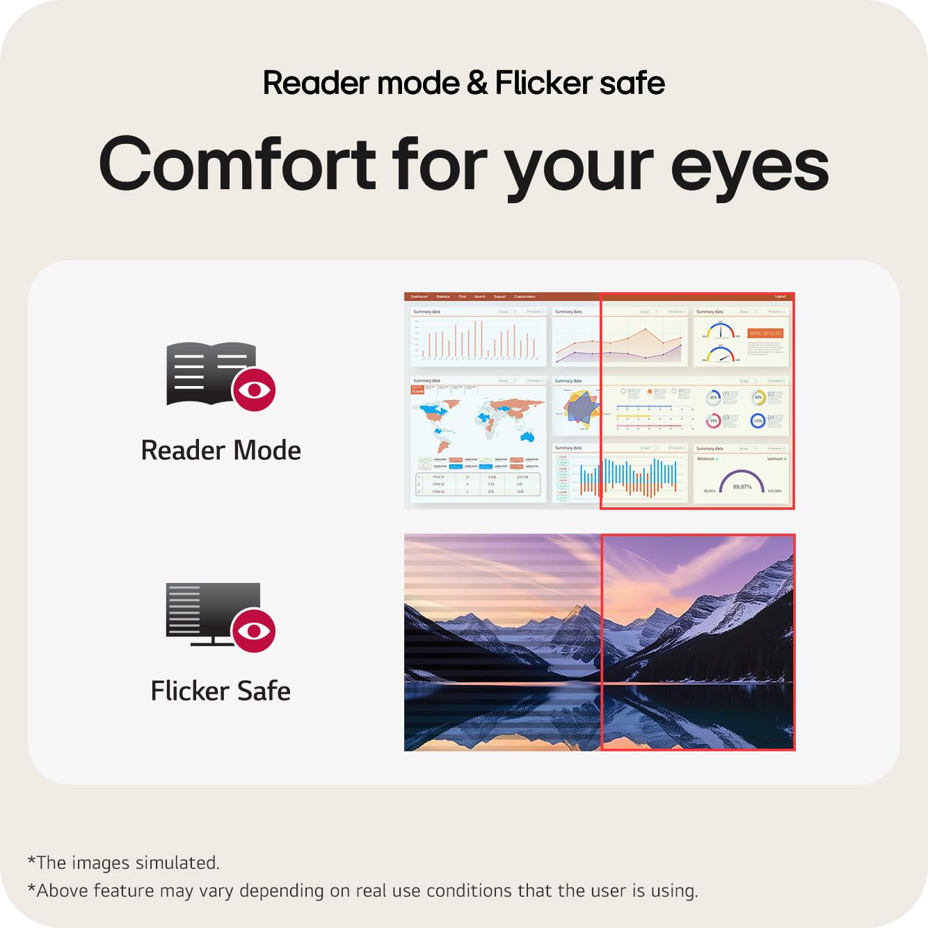 LG 24U411A-B 24-inch Full HD (1920 x 1080) IPS Computer Monitor, 120Hz, HDR10, Reader Mode, Flicker Safe, HDMI, Slim Stand Base, Black
