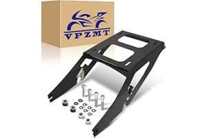VPZMT Detachable Two Up Tour Pack Mount Luggage Rack Compatible with Harley Softail Sport Glide FLSB 2018-2024 2020 Low Rider