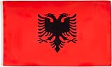 AZ FLAG Albania Flag 3x5 ft 100D Polyester with Two Brass Eyelets