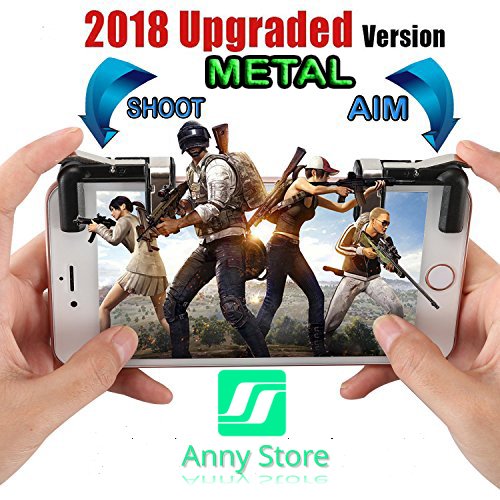 [Upgraded Version] Fortnite Mobile Controller - Mobile Game Controller for PUBG - Sensitive Aim Triggers for PUBG/Rules of Survival - L1R1 Mobile Game Trigger Joystick Gamepad for Android IOS