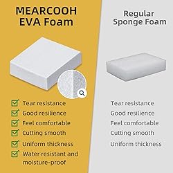 MEARCOOH 15mm Thick White Eva Foam Cosplay Sheets