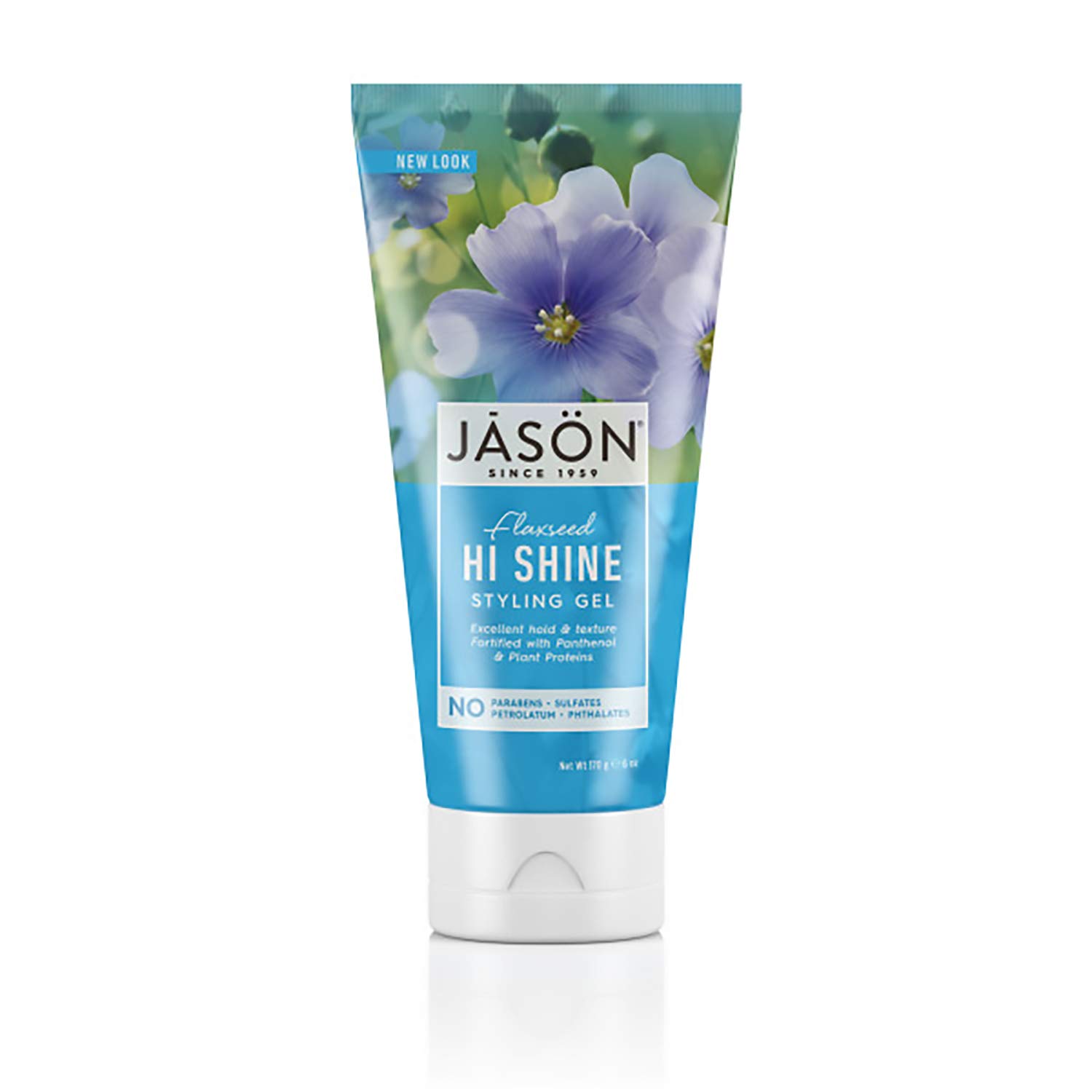 JASON Flaxseed Hi-Shine Styling Gel, 6 Ounce Tube : Hair Styling Gels : Beauty