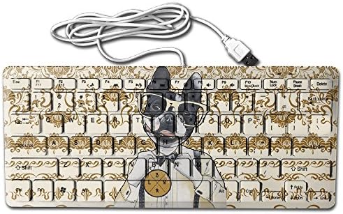 M'r Dog Keyboard,Gaming Keyboard,Slim Mini Keyboard,USB Keyboard,Wired Keyboard,mouse,78 Key,