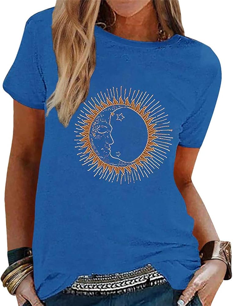 DAZY Camiseta Casual De Manga Corta Con Cuello Redondo, De Talla Grande