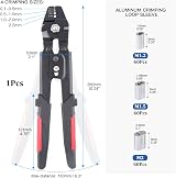 GLARKS Wire Rope Crimping Tool with Ferrule Kit 1.2/1.5/2.0 mm view 2