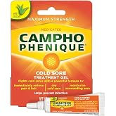 Campho Phenique Cold Sore Treatment Gel, Maximum Strength, 0.23 Oz | Provides instant relief from pain and itch of cold sores and fever blisters, helps prevent infection to promote healing