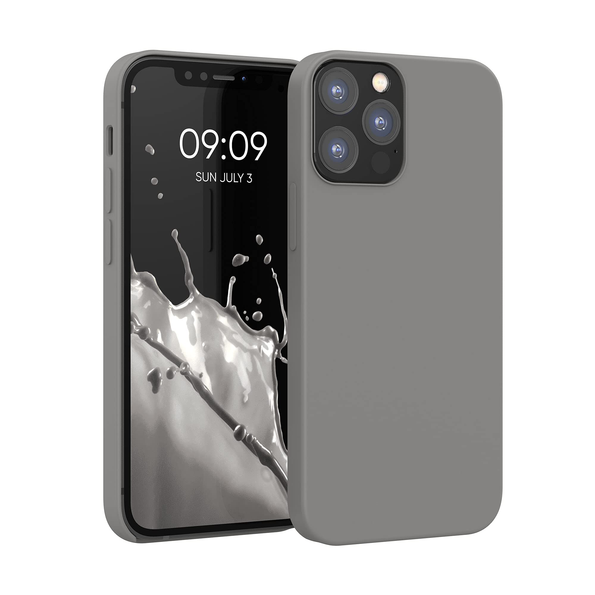 kwmobile Case Compatible with Apple iPhone 12 / iPhone 12 Pro Case - TPU Silicone Phone Cover with Soft Finish - Stone Dust