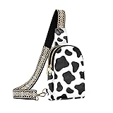 NCRJCZQL Cow Print Crossbody Sling Bag for Women