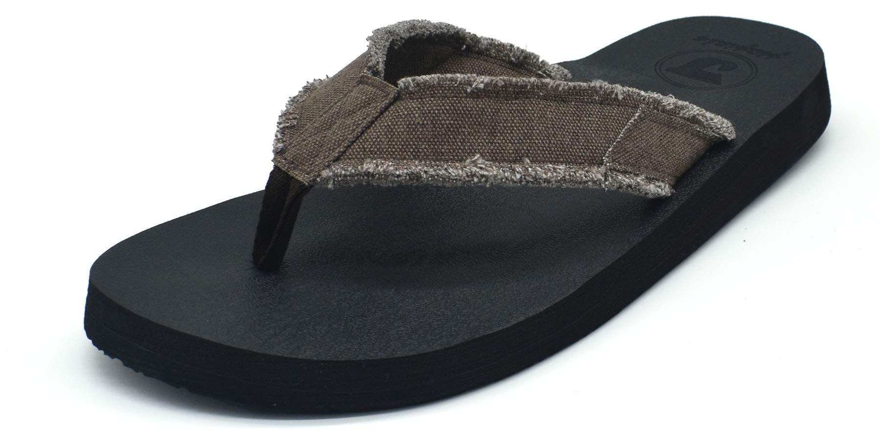 mens canvas flip flops