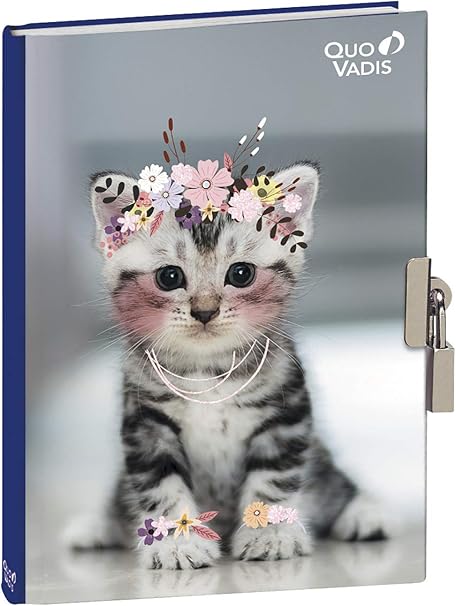 Quo Vadis Mes Potes A Pattes Journal Intime 12x17cm Chat Amazon Fr Fournitures De Bureau