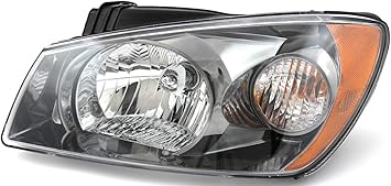 Amazon Com For Kia Spectra 5 Headlight 2005 2006 Driver Left Side Headlamp Assembly Replacement Automotive