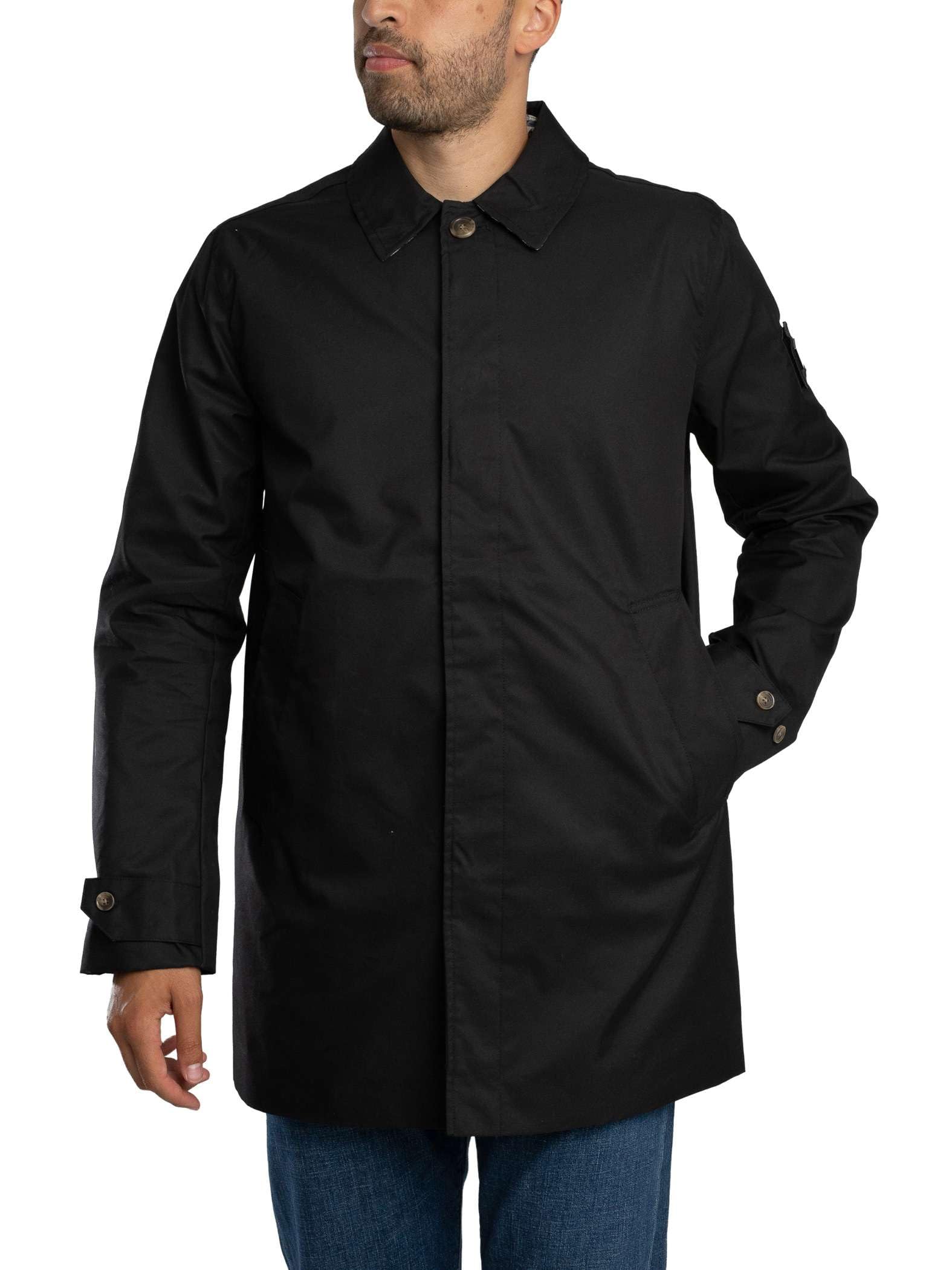 Weekend Offender Whitehouse Mac Chaqueta para Hombre, Negro, S