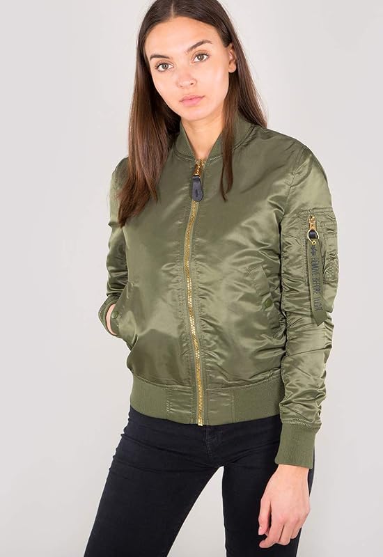 MA-1 VF LW Wmn para mujer, talla M, color sage green/gold