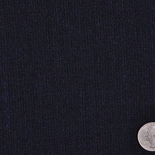Navy Solid Boucle