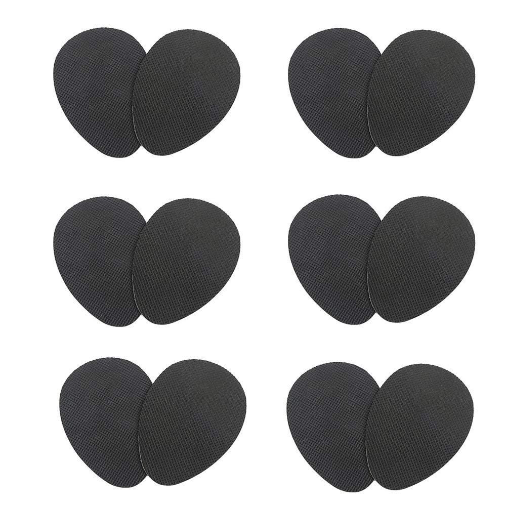 6 Pairs Anti-Slip Shoe Grips Pads Self-Adhesive High-Heeled Shoe Pads Rubber Shoe Sole Sticker Rubber Protector