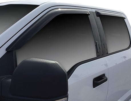 Amazon Com Wade 72 37444 Smoke Slim Wind Deflector 4 Piece Automotive