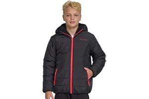 Spyder Reversible Boys Puffer Jacket - Fleece Lined Puffer Coat with Hood, Sherpa Winter Kids Outerwear, Sizes 4-20