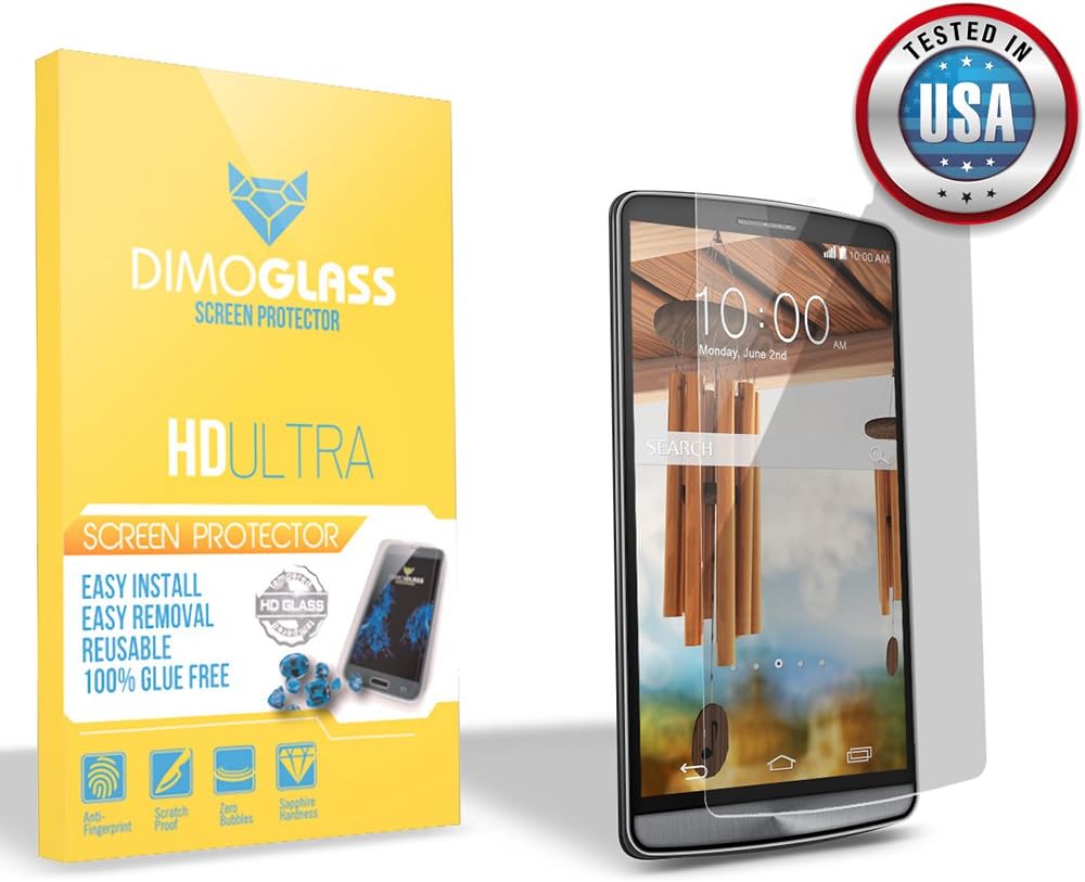 LG G3 Screen Protector Tempered Glass-Sapphire HardnessLifetime Replacement Program [No Questions Asked], Bubble Free Best iPad Tempered Glass Screen Protector - The Only Reusable Screen Protector - You Break It, You Lose It, We Replace It