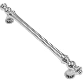 Alzassbg 5" Polished Chrome Cabinet Pulls and Handles 10 Pack, AL3085CP | 5 Inch(128mm) Hole Center, Vintage Retro Design, Decorative Cabinet Handles, for Hardware Cabinets and Drawers