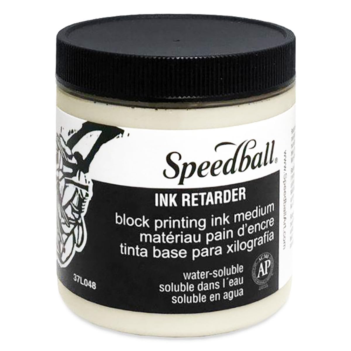 Speedball 8oz 236ml Water-Soluble Ink Retarder, Slows Ink Drying Time, Block Printing, Lino Printing, Screen Printing, Art Print Making Accessories, For Art Craft Kit Printing Set