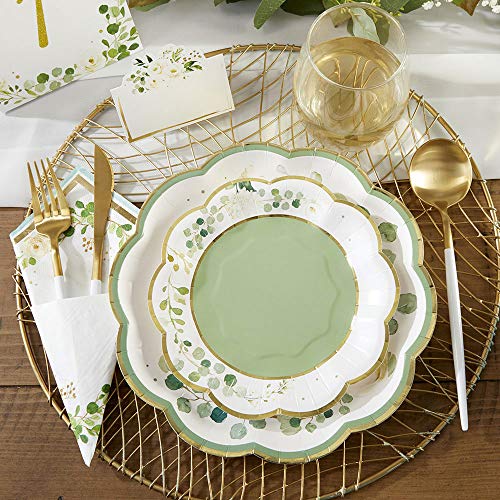 Kate Aspen Sage Green Party Decorations, Eucalyptus Floral in