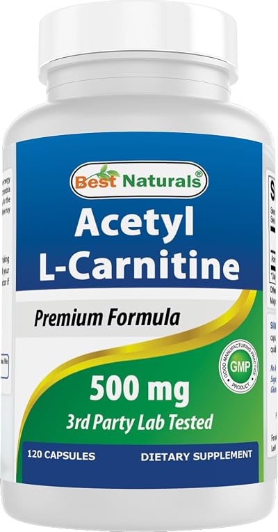 Best Naturals Acetyl L-Carnitine 500 mg 120 Capsules