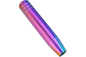 Abfer Long Shift Knob Car Gear Stick Weighted Shifter Knobs Extension Metal Shifting Lever Fit Most Manual Automatic Transmission Vehicle (Multicolor)