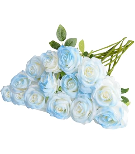 Amazon.com: FiveSeasonStuff 12 Stems Artic ICY Blue Artificial