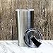 Tumbler Lid for 20 Oz Yeti, Rtic Rambler and 10 oz Lowball Tumblers - Leak, Splash Proof Proof and Straw Friendly (Lid Only) (Black)