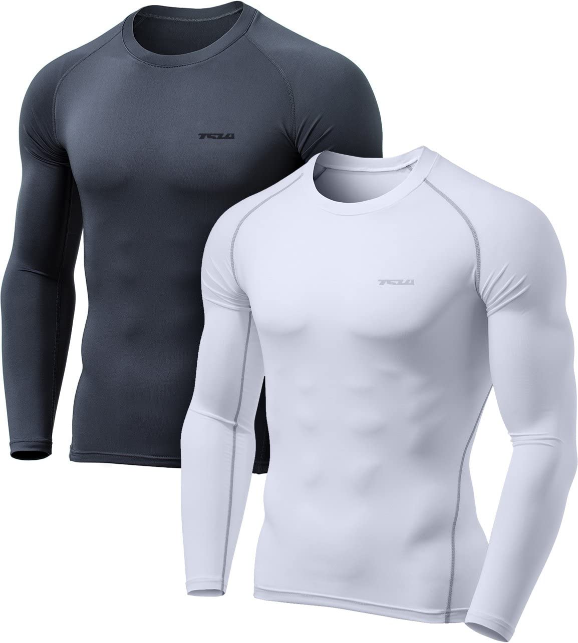 TSLA Men's Thermal Long Sleeve Compression