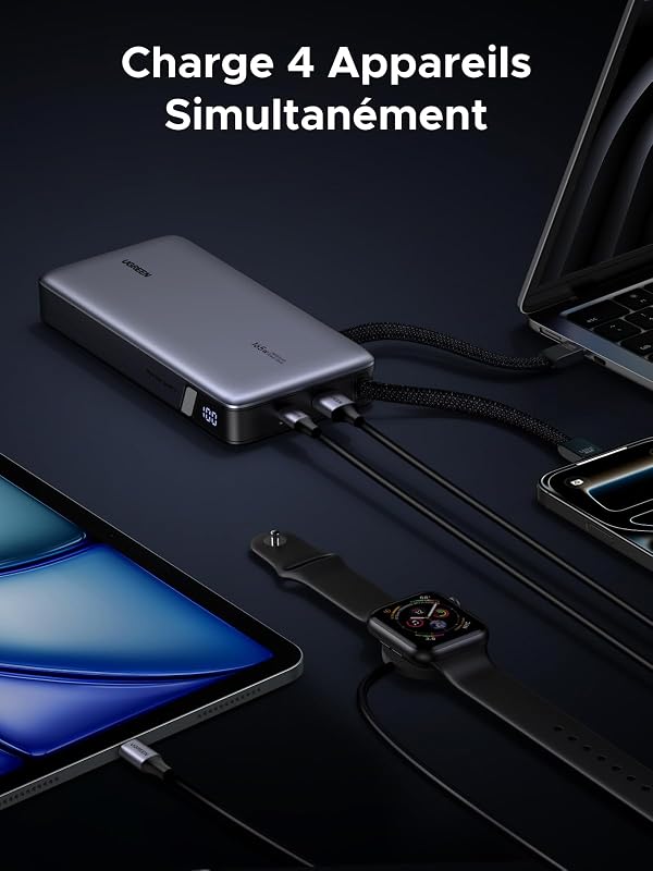 Nexode 165W Batterie Externe 25000mAh Power Bank Charge Rapide 140W
