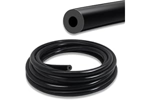 SDZONGES Vacuum Hose Automotive, 5/32"(4mm) ID Vacuum Hose, 5FT Vacuum Lines Automotive, 130PSI Max Pressure Silicone Vacuum Hose, Vacuum Tube Black.